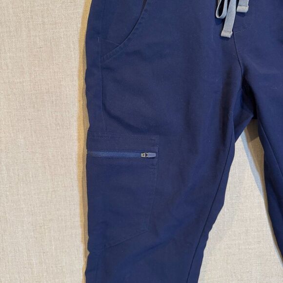 FIGS Zamora Jogger Scrub Pants XXS Navy Blue Technical Collection - Picture 2 of 8